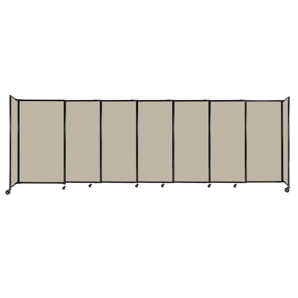 StraightWall Sliding Portable Partition 15'6" x 5' Sand Fabric